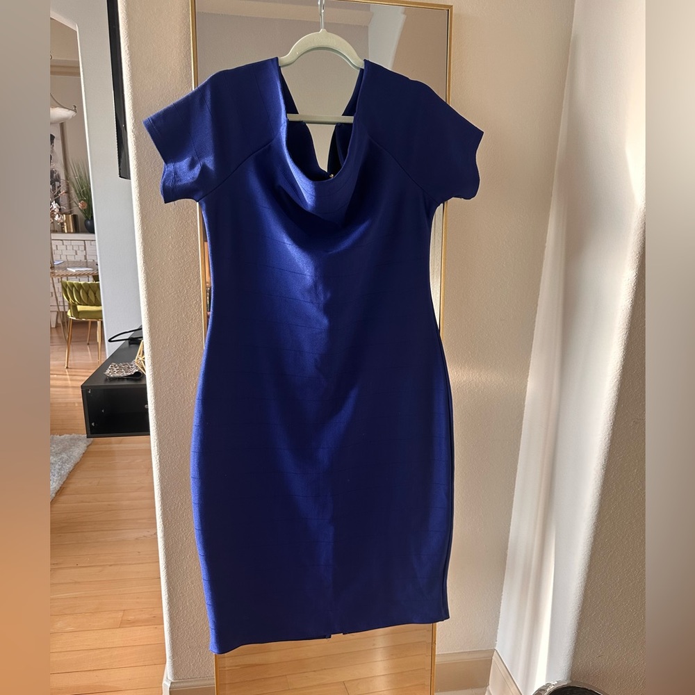 Blue MIDI dress